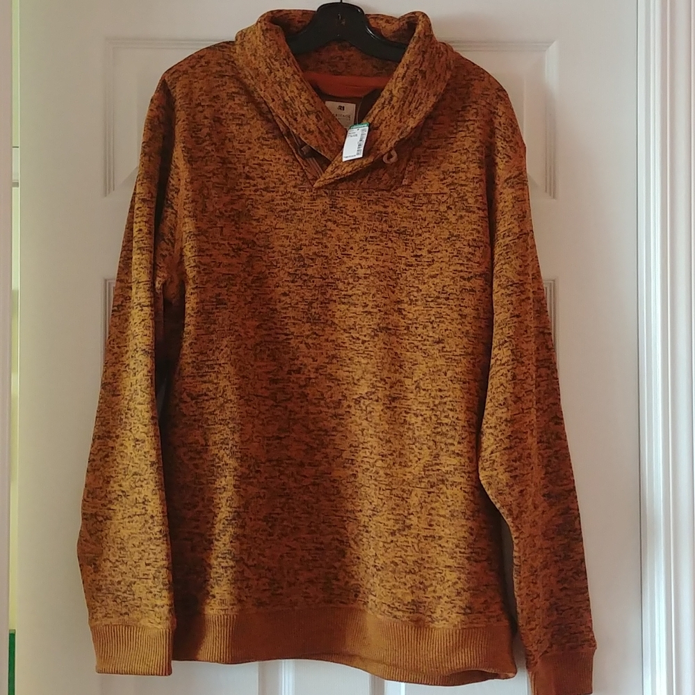 NWT SWEATER, RUSTY/BLACK COLOR, SIZE XXL